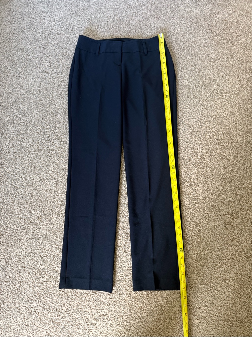 Worthington Women Navy Dress Slacks - Straight Leg
